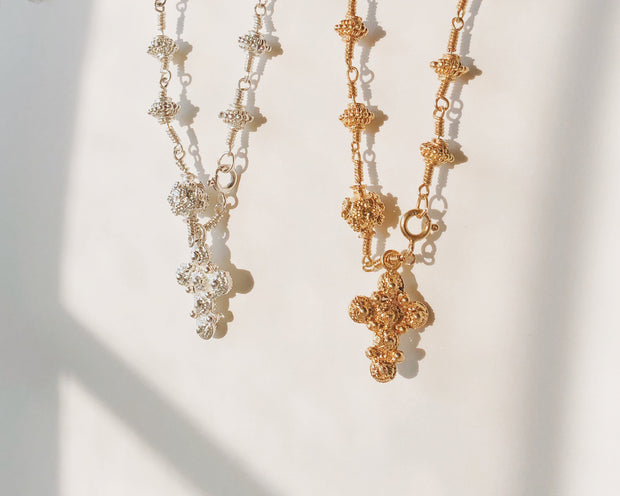 Amami Tambourine Rosary Bracelet Gold 