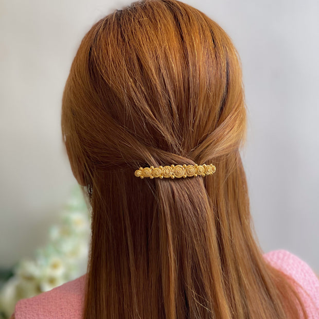 Traditional Filipino Tambourine Hair Pin Gold