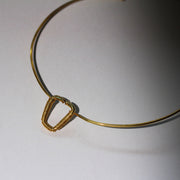 Pinatapatan Gold Necklace Worn Close Up
