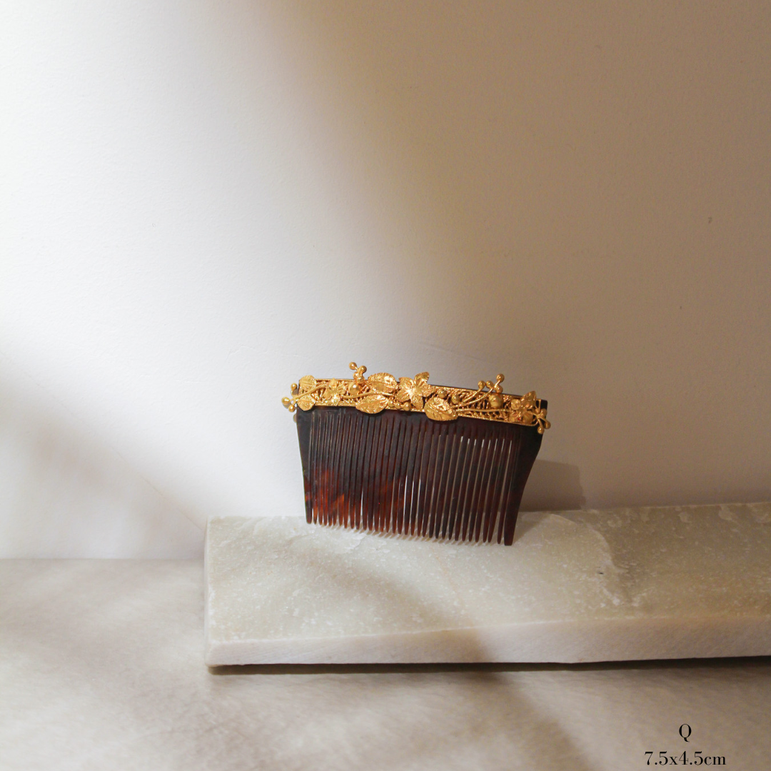 Golden Sampaguita Antique Shell Payneta Comb | AMAMI – AMAMI Filipino ...