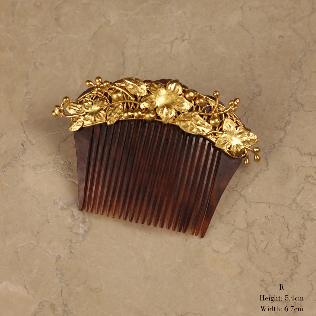 Simple Payneta Golden Sampaguita Antique Shell Payneta Comb | AMAMI – AMAMI Filipino ...
