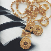 Amami Tambourine Necklace with Relikaryo Pendant