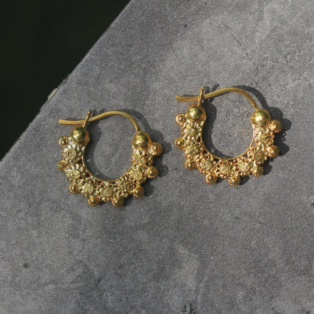 Gloria Creolla Gold Earrings
