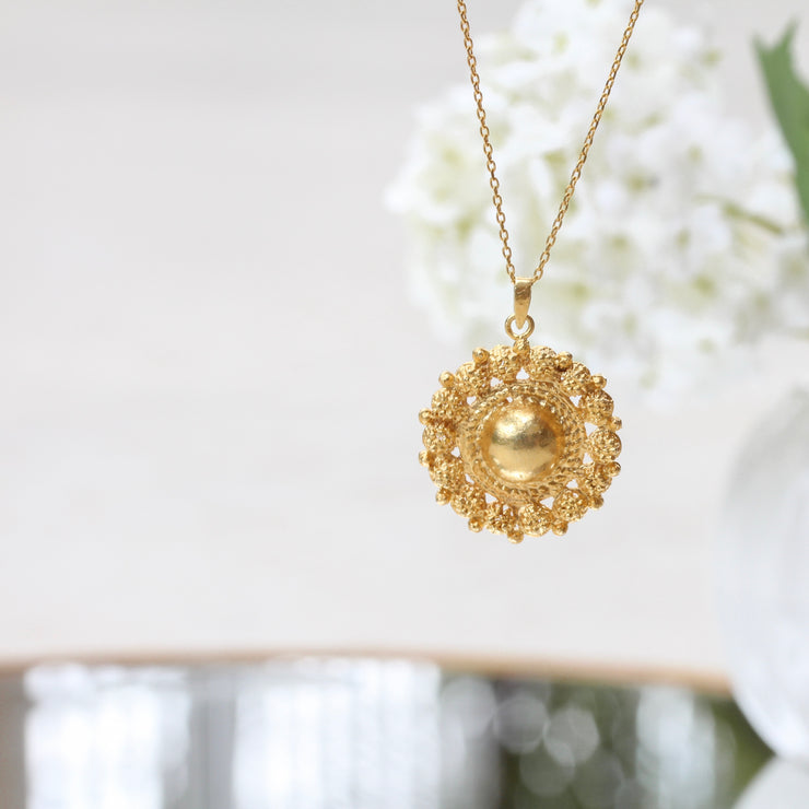 Gold Julia Rosita Pendant Necklace