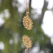 Mini Relikaryo Pendant Necklace Gold