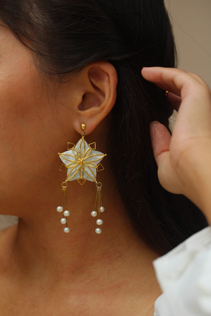 Buy Handmade Gold Earrings Philippines AMAMI AMAMI Filipino Jewelry